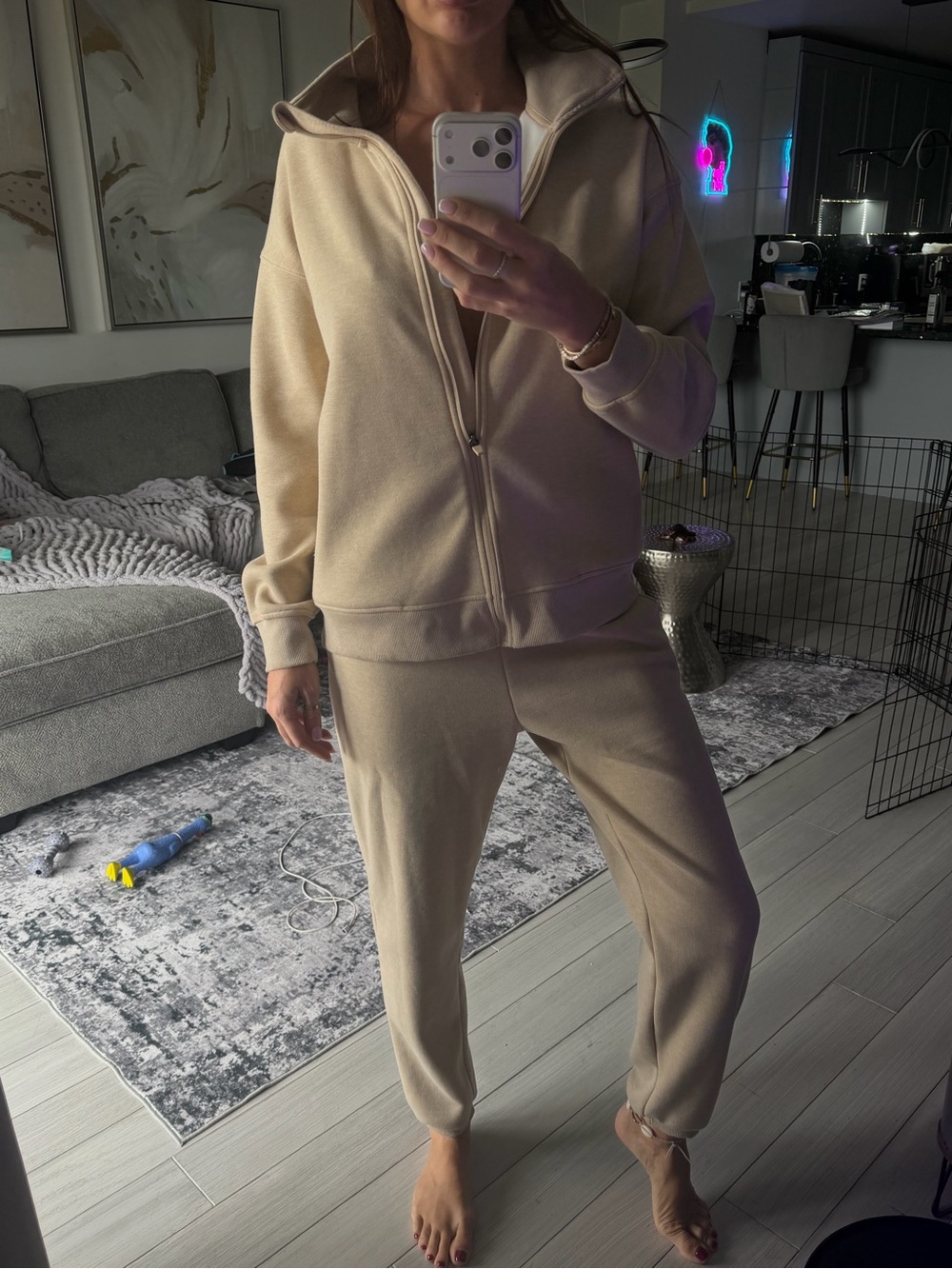 Mondetta cool Beige Zip-Up SET !